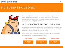 Tablet Screenshot of bigbubbasbailbonds.com